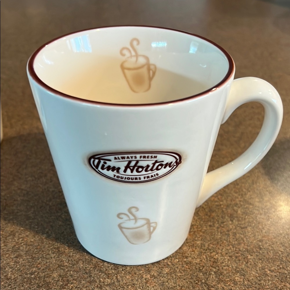 2!!! Limited edition!! Tim Hortons.  White and Tan.
